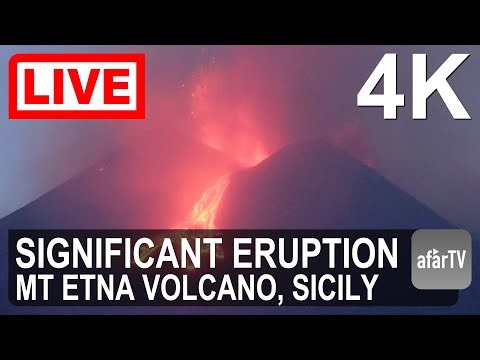 🔴 Live Now: New Eruption of Etna Volcano! 4K Ultra HD
