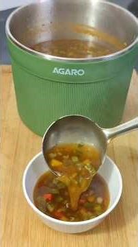 Tasty Manchow Soup Recipe Made with Agaro Regency Multi Cook Kettle