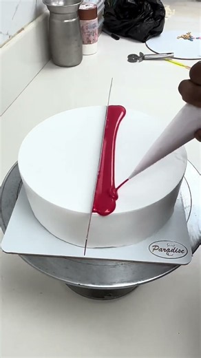 1kg red velved cake decorating ideas #redvelved #cakedissain #birthdaycake #viral #trending #video
