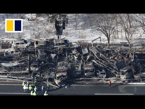 Massive highway pile-up in Japan leaves 2 dead, 26 injured