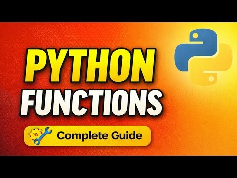 Python Functions Explained 🚀 | Learn Functions in 1 Video (Beginner Friendly)
