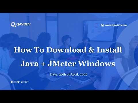 How To Download and Install java + JMeter for Window