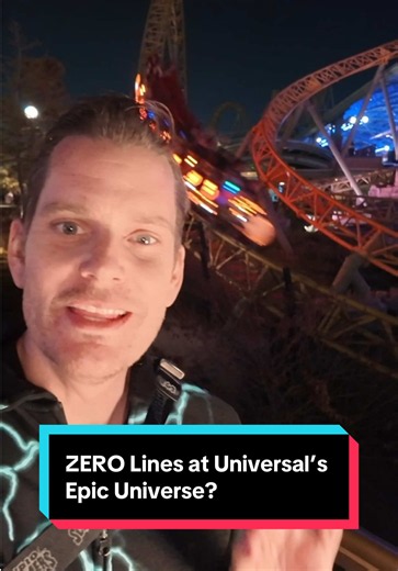ZERO Lines at Universal’s Epic Universe? If you want the lowest possible wait times at Epic Universe you have to try out Universal Nights! This is a special ticketed event that allows guests to enter the park at 7pm and stay until Midnight with reduced crowds, limited free food and drinks with access the some of the best rides around like Stardust Racers. Thank you @Universal Orlando Resort for having me out to experience Universal Nights! #universalorlandoresort #epicuniverse #universalnights #