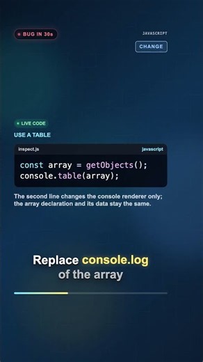 Why console.log Hides the One Wrong Field #javascript #consoletablejavascript #shorts