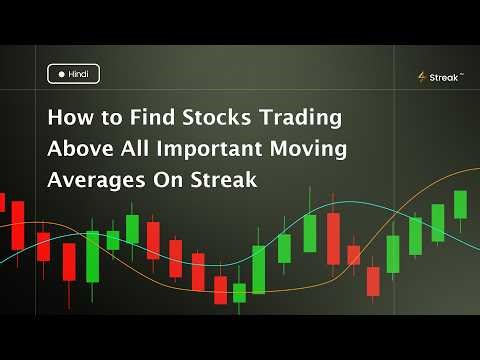 How to scan stocks trading above all important moving averages