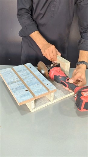 How to make a wood cutter from an angle grinder #shorts #tricks