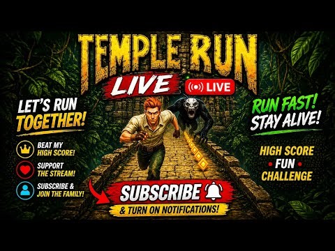 TEMPLE RUN LIVE 🔴 Insane High Score Gameplay! Can You Beat Me? 😱🔥 #Live #Gaming