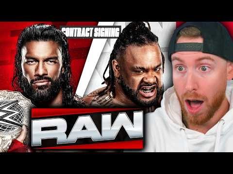 ROMAN & JACOB CONTRACT SIGNING - WWE RAW Live Stream May 4th 2026