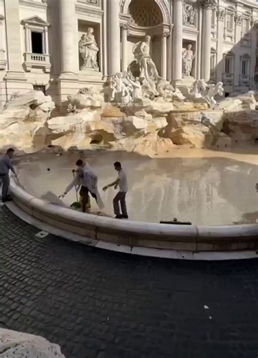Fun fact.Tourists throw over €1 million into Italy's Trevi Fountain each year.