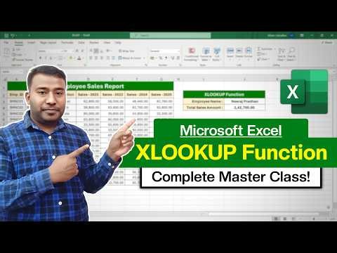 MS Excel - XLOOKUP Masterclass | XLOOKUP Complete Tutorial in Excel