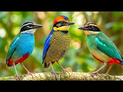 Rare Rainbow Birds Singing: Colorful Morning Bird Sounds for Deep Relaxation & Bird Watching