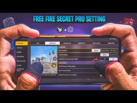 Free Fire Pro Setting [ Secret ] Sensitivity + Fire Button Size | New Headshot Setting ~ FF MAX