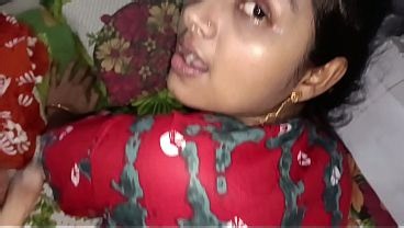 Desi Bhabhi in Red Saree Doggy Style Hard Fucking Blowjob - Homemade Indian Sex