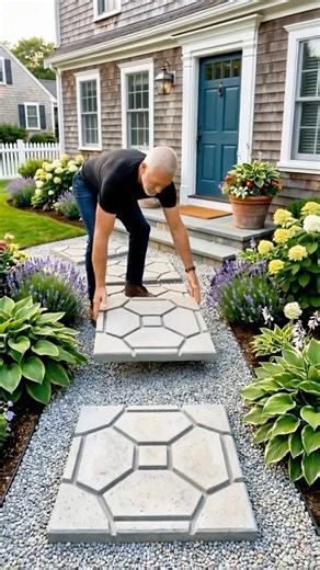 Easy DIY Concrete Garden Path Anyone Can Make 🏡✨