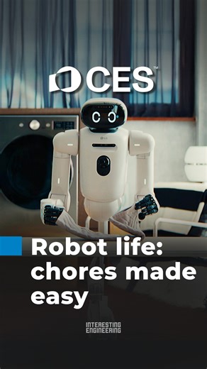 LG just debuted its Home Robot Assistant at CES 2026. Integrated with LG ThinQ, this AI-powered humanoid robot is LG's first step towards their “Zero Labor Home” vision. #CES2026 | Interesting Engineering