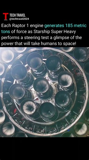 Starship Super Heavy Engine Test | 185 Tons of Thrust Per Raptor. #starship #new #space #engine