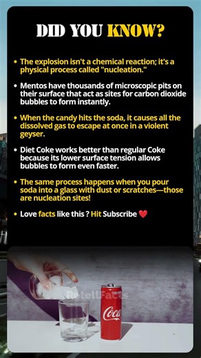 Why Mentos and Coke Actually Explode?