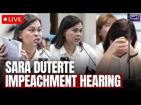 Watch LIVE: VP Sara Duterte Faces Impeachment | Power Battle Explodes In Senate Of Philippines