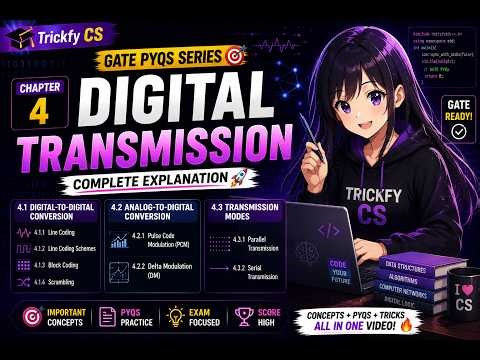 Chapter 4 Digital Transmission in One Shot⚡ Line Coding, PCM & Transmission Modes Explained 🚀 #cse