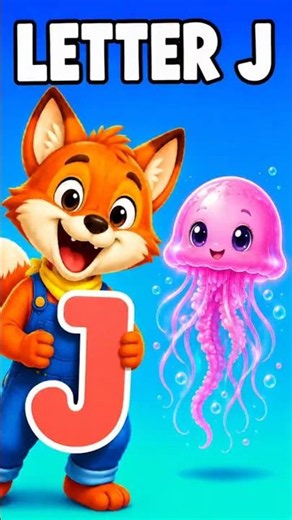 Letter J for Kids! Jellyfish/Juice/Jacket.