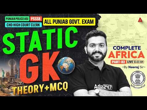 Complete Africa Map for All Exams | Countries, Capitals & Physical Features | By Neeraj Sir #2