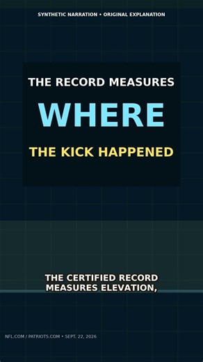 The World’s Highest Field Goal Wasn’t 11,332 Feet Long