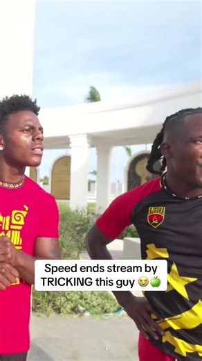 Speed ends stream by TRICKING this guy 😭🍏 #ishowspeed #viral #fyp