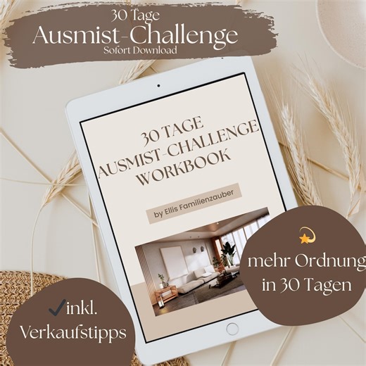 30-day Decluttering Challenge: Workbook for More Order & Clarity, Step-by-step Sorting Guide, Including Sales Tips + Checklists (PDF) - Etsy UK