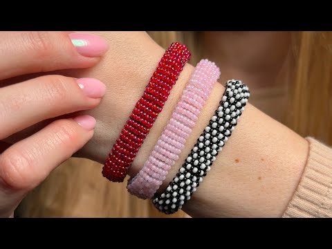DIY Stretchy Beaded Bracelet with Fishing Line | Reversible Pattern