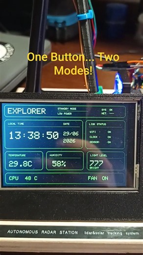 ESP32-S3 Autonomous Radar Station | LiDAR, Solar Tracker & Smart Monitoring