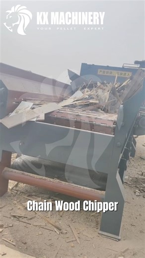 Chain Wood Chipper - Waste Wood Processing Machine