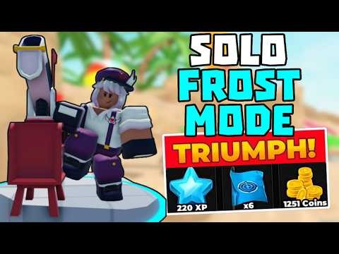 SOLO Frost Mode Triumph with Mortar + Full Guide | TDS Tower Defense Simulator