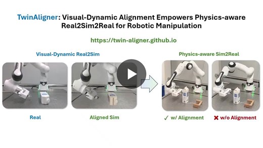 🚀 New Work: TwinAligner — Closing the Visual and Dynamic Gap in Real2Sim2Real Robotics Training robots at scale is still bottlenecked by expensive real-world data. Simulation promises… | Hao Tang (hiring postdocs)