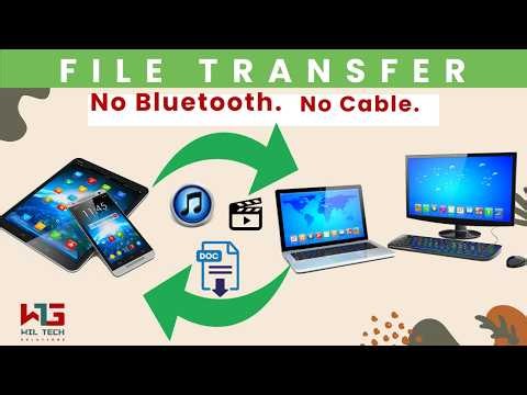Transfer Files From PC to Android and vice versa (No cable, No Bluetooth).