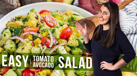 Tomato avocado salad