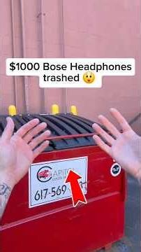 I found $999 dollar Bose Headphones dumpster diving! Somebody made a mistake! #dumpsterdiving