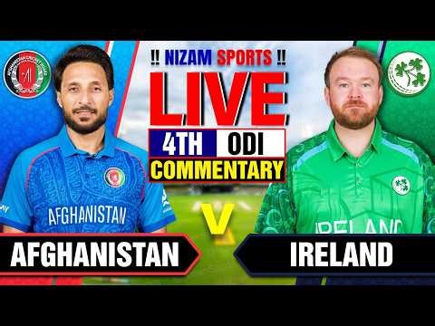 🔴Live: Afghanistan vs Ireland | 4th ODI | Live Cricket Score & Commentary