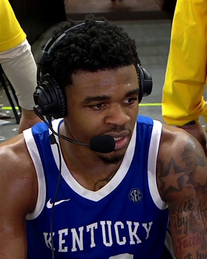 "It was definitely personal." Otega Oweh said Kentucky Men's Basketball was motivated to get the W over Arkansas 👀 | SEC Network