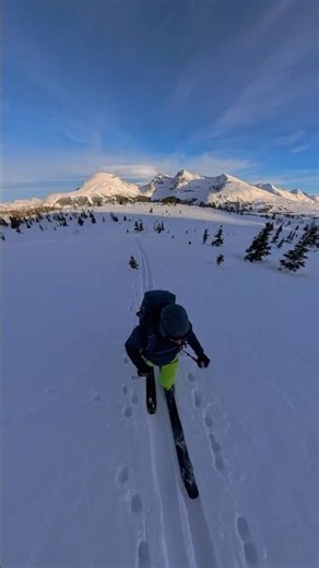 Backcountry Skiing up Wawa Hump in Sunshine Village, Banff, Alberta, Canada - JAN 2026