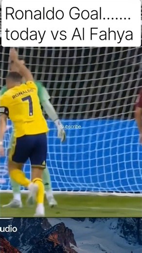 Ronaldo Goal today vs Al Fahya #ronaldo #goal #alnassr