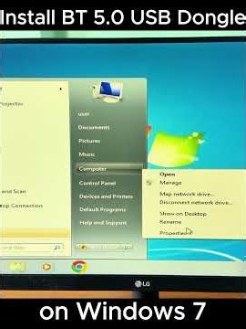 Install BT 5.0 USB Dongle on Windows 7