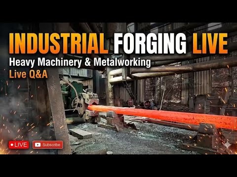 1000°C Glowing Steel vs. Power Hammer 🔥 Satisfying Forging ASMR (No Talking)