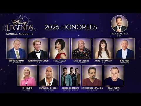 2026 Class of Disney Legends Revealed!