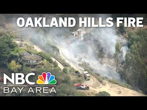 Brush fire spreads to home in the Oakland Hills