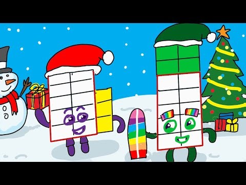🎄 Numberblocks 13 & 14 Merry Christmas Song | Fun Counting Holiday 🎶