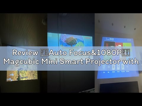 Review 【Auto Focus&1080P】 Magcubic Mini Smart Projector with 4K Support, Portable Projector with WiF