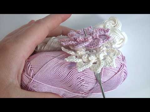 So Delicate! Cute Crochet Flower DIY Tutorial/Irish Lace Technique, Decor, Freeform/Author's Design