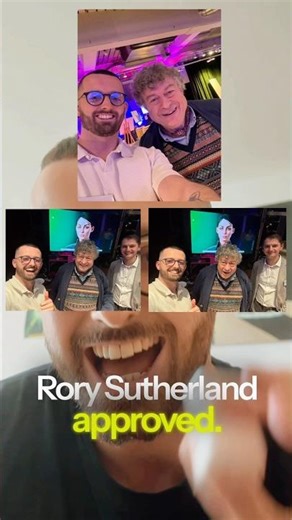 48 hours before WPP Stream AI… Invited by Rory Sutherland