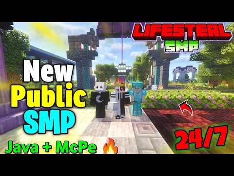 🔥 New Best Public [Smp] SMP Minecraft 1.21 | Cracked 24/7 Server | Java + PE | Free To Join 🎮
