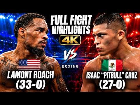 Lamont Roach vs “Pitbull” Cruz | Full Fight Highlights 4K | Brutal Knockdown & Epic Boxing Battle